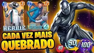 HERBIE + Sr. FANT&Aacute;STICO BUFFARAM ainda mais o Surfista! (Nova Vers&atilde;o absurda) |Marvel Snap