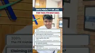 200% Penalty or Jail for this ITR mistakes! | #itr #myfintax