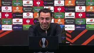 Barcelona 1-1 Napoli | Xavi | Full Post Match Press Conference | Europa League