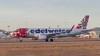 EDELWEISS A320-200 Help alliance livery at Faro airport #edelweissair #a320 #aviation #planespotting