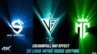 motion Colourfull Ray Effect 3D Logo Intro Video Editing || Alight Motion + Pixellab Editing