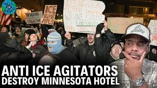 Violent Anti-ICE Protesters Swarm Minneapolis Hotel They Believe Is Housing Federal Agents
