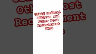 UPPCS Medical Officer Vacancy 2024 | UPPCS Medical New Vacancy #uppcs #medicalofficer