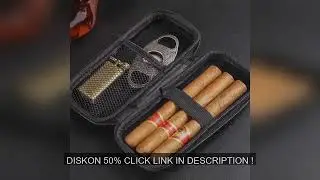 Portable Cigar Case EVA Light weight Travel Storage Bag Pouch for Cigar Lighter Cutter Smoking Acces