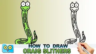 How to Draw Craig Slithers from Sanjay and Craig