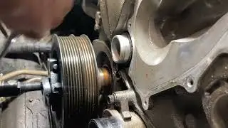 Снятие демпфера крутильных колебаний коленчатого вала Ford 3.5 Ecoboost
