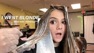 BRUNETTE TO BLONDE HAIR TRANSFORMATION