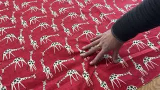 Just Giraffes in Poppy | Home Decor Fabric | Red / Tan / Black | PK Lifestyles | 54