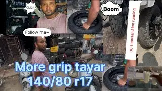 Jawa 42 1st in Lucknow mo grip rayre  upgrade ceat 140/80 r17 