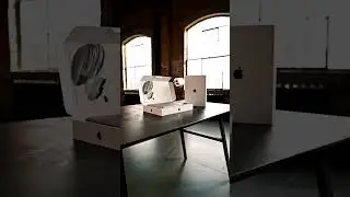 Apple Cinematic Unboxing: Industrial Loft Vibes! #AppleUnboxing #TechShorts #ModernWorkspace #Viral