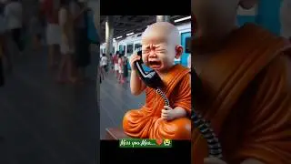 Crying Little Buddhist monk.... 💙🌿 #shorts #youtubeshorts