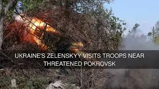 Ukraine's Zelenskyy visits troops near threatened Pokrovsk