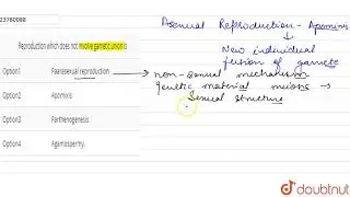 Reproduction which does not involve gametic union is