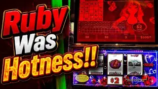 $2 Hot Ruby Red For The Win! #casino #gambling #redscreen #vgt #slot