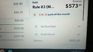 My Debt Tracking Update, January, 2022