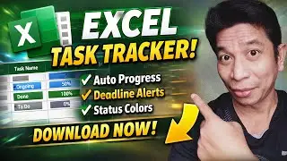 Excel Tutorial for Beginners: Build a Task Tracker with Auto Progress
