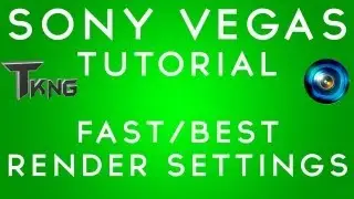 Sony Vegas FASTEST+BEST QUALITY Render Settings
