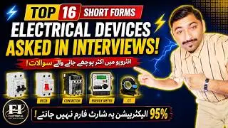 Top 16 Electrical Devices Asked in Interviews ⚡| MCB, RCCB, SPD, ATS, CT, PT Explained #fielectrical