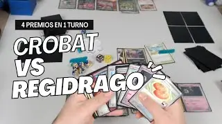 ¡Crobat arrasa en 2 ataques! | Partida IRL contra Regidrago VSTAR desde POV Pokemon TCG