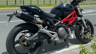 Ducati Monster 795 exhaust sound check