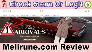 Melirune.com Review 🚨 Newly Launched Clothing Website Legit or Scam?