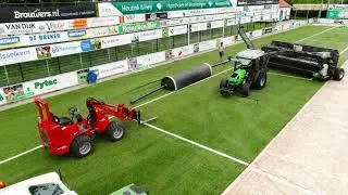 Edel Grass - renovation and replacement main soccer field SC Genemuiden, July 2019