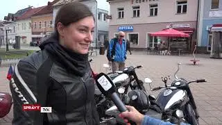 Námestie zaplnili motocykle Jawa 500