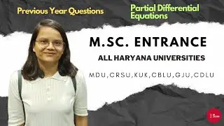PDE PYQs || M.Sc. Math Entrance || All Haryana universities || #mdu #kuk #mscentrance