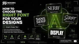 How to Choose the Right Font for Your Designs | Typography Tips for Beginners 🎨✨