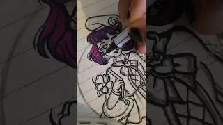 Purple planet girl colouring💜🪐🖌🎨✨️