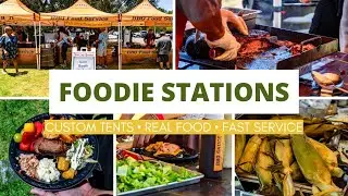 Corporate Event Catering Booths 🔥 BBQ, Burgers, Roasted Corn & Vegan Options Los Angeles to Phoenix