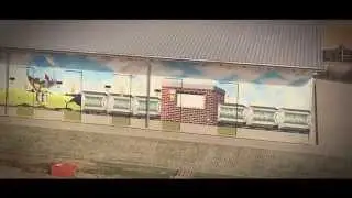 Fassadenmalerei RRKW Feldheim | Frameless-Studio Berlin
