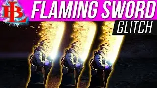Destiny: SWORD ON FIRE GLITCH - Secret flaming sword glitch Young Wolfs Howl Fire Animation