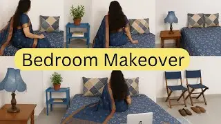 Indian Middle class Bedroom makeover on Floor | Low Budget Bedroom Makeover | My Working corner