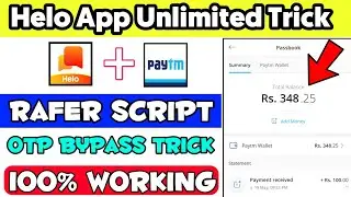 Helo App Unlimited Rafer Trick | Helo Otp Bypass Trick 2020 | Helo Usa Number Trick | Tech Modda |