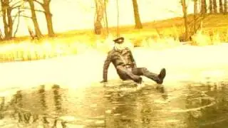 break into a frozen lake