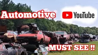 1000's of Classic Cars!! Exploring a Muscle Car Junkyard!!! Automotive YouTube Heaven!