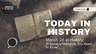 March 26 in History: 10 Notable Moments You Need to Know