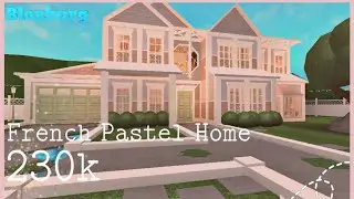 Paris France Pastel Home Speed Build |Bloxburg| (ROBLOX)