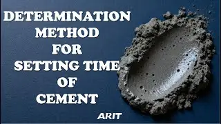 Determination Method for  Setting Time of  Cement