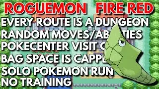 (BUGS ONLY IM CRAZY!!)Pokemon Firered Natdex Roguemon 375+ ATTEMPTS