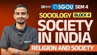 SGOU | Sociology | Society In India |Block 4 |Religion And Society  Mr Muneef #sgou #education