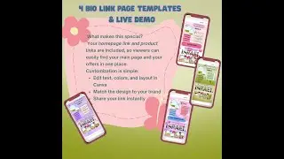 Linkbale Canva Website Design Templates, Editable, No Coding & Beginner Friendly#canvatutorial #yt