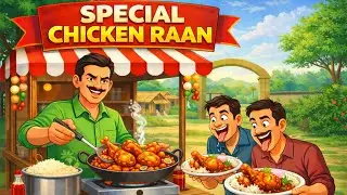 स्पेशल चिकन रान | Special Chicken Raan | Gaon Ki Kahani | Hindi Kahaniyan | Hindi Moral story |