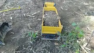 A good truck used to transport soil from a crater.