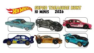 HOT WHEELS SUPER TREASURE HUNT 2026 (10 MINIS)
