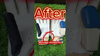 Cricket batting gloves repair at low price top quality sheep leather in madurai #cricket #trending