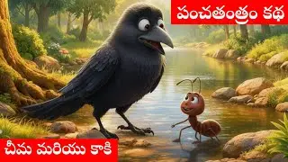 Ant and Crow Moral Story | Life Lesson Story | కాకి చీమ నీతి కథా | Telugu Stories