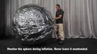 Dazian Inflatable Chrome Sphere Set Up Video