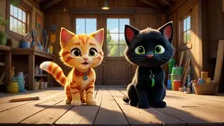 Six Little Kittens Paint the Sky | Color Song for Kids | Fun Nursery Rhymes & Learning Adventure